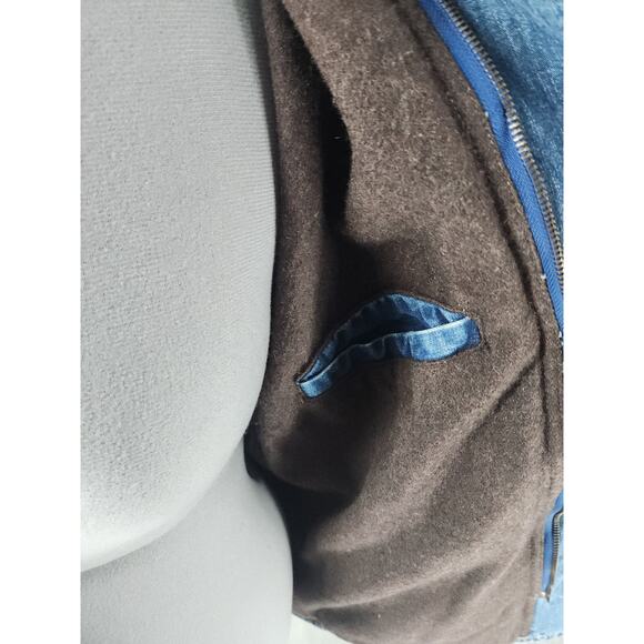 Gap Blue Jeans Chore Jacket Men's S Denim Zip/Button Closure Lined W/Pockets - Picture 6 of 8